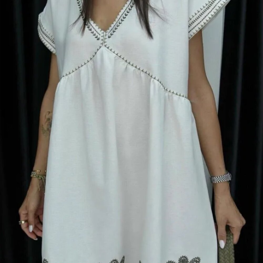 ZAREA EMBROIDERED DRESS